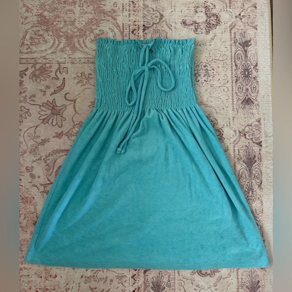 Juicy Couture Strapless Teal Dress